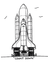 A coloring page of outer space